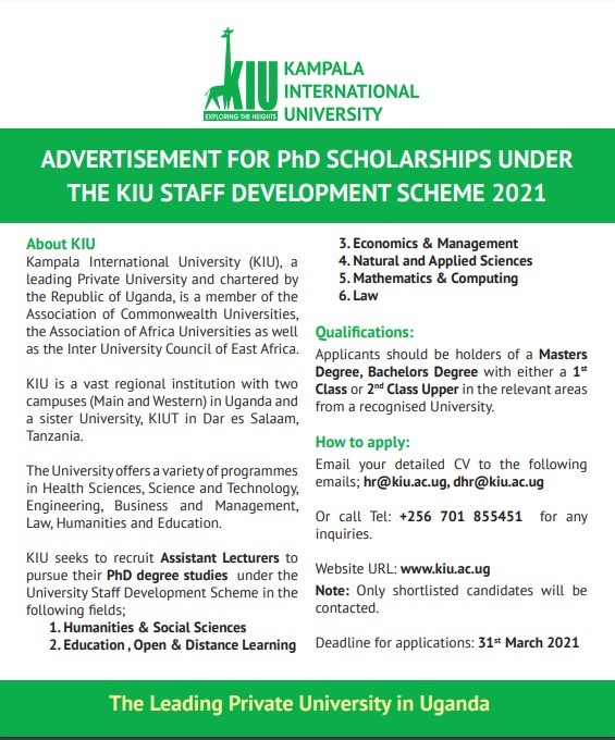 press-release-advertisement-for-phd-scholarships-under-the-kiu-staff-development-scheme-2021
