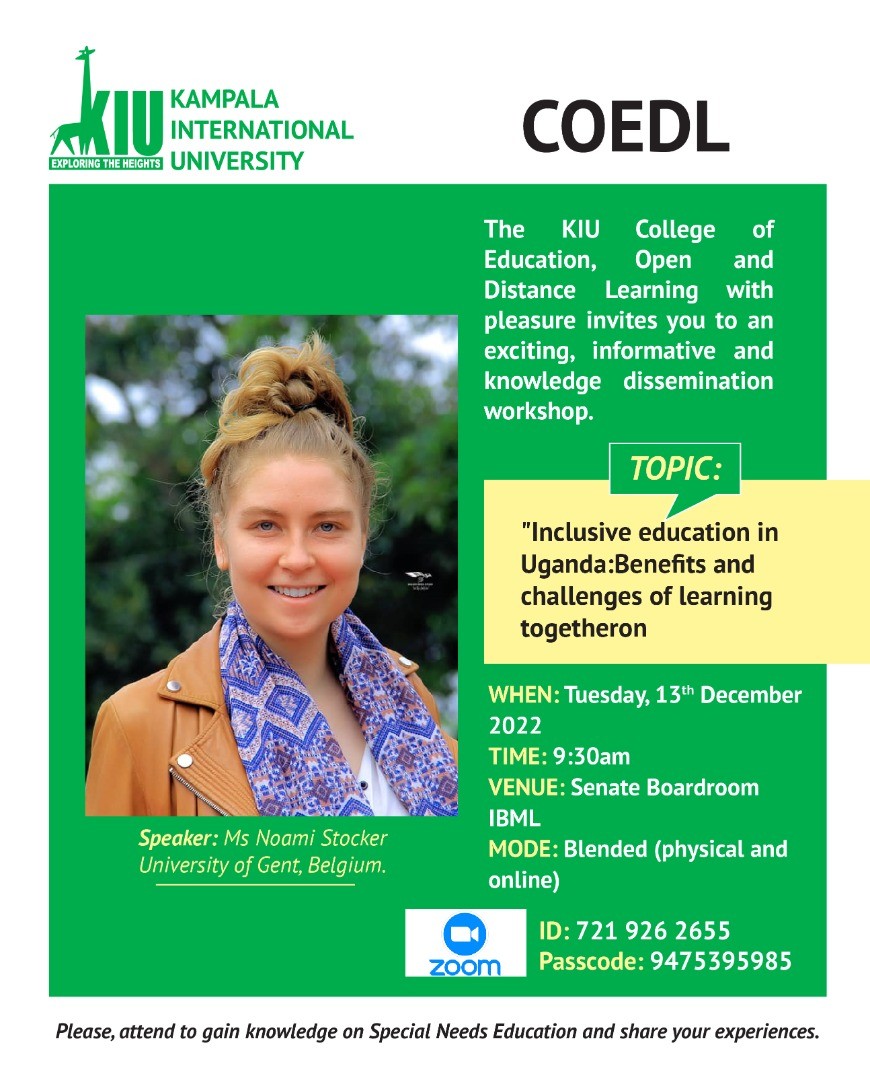Coedl Is Set To Host A Seminar On Special Needs Education