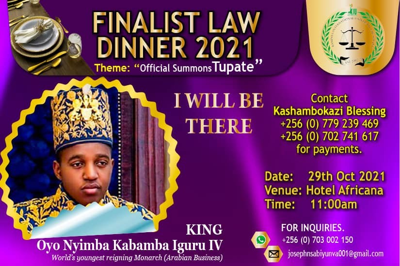 King Oyo To Grace Kiu Law Finalists Dinner