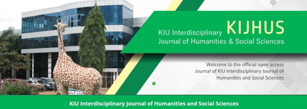 KIU Interdisciplinary Journal of Humanities and Social Sciences Indexed By the Directory of Open Access Journals.