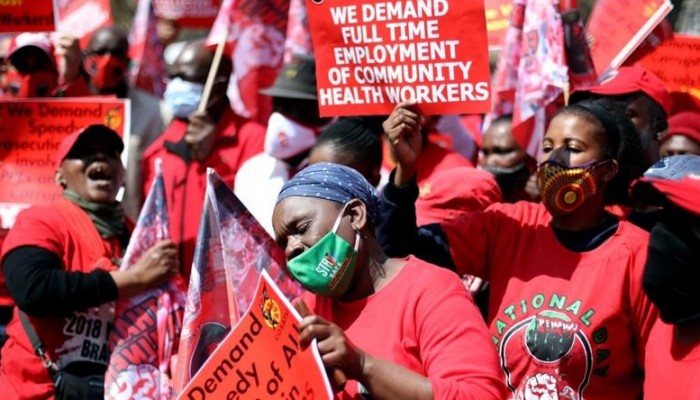 kiu-international-desk-south-african-health-workers-protest-over-poor-working-conditions-ppe