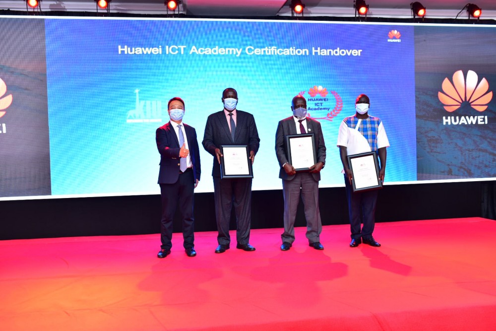 Kiu Vc Prof. Dr. Mouhamad Mpezamihigo Receives Certificate For Huawei Ict Academy