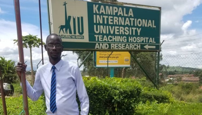Kiu Western Campus Finance Minister Okello Warns Students About Drugs, Hiv During Lockdown