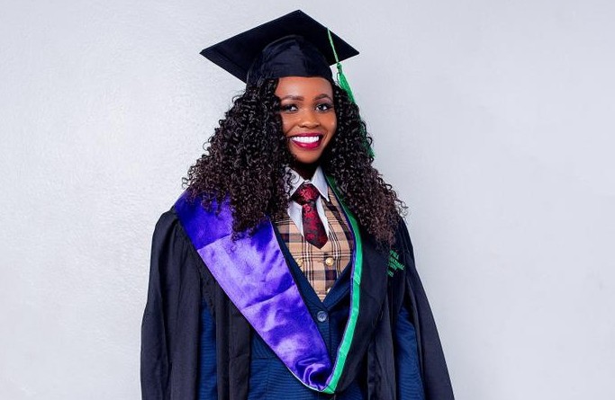 miss-tourism-personality-uganda-peace-chebet-mutai-earned-her-bachelor-of-laws-at-kius-25th-graduation-ceremony