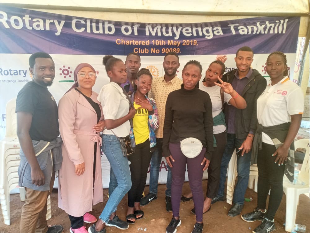 Rotaract Club Of Kiu Joins Rotary Club Of Muyenga Tank Hill In Community Service