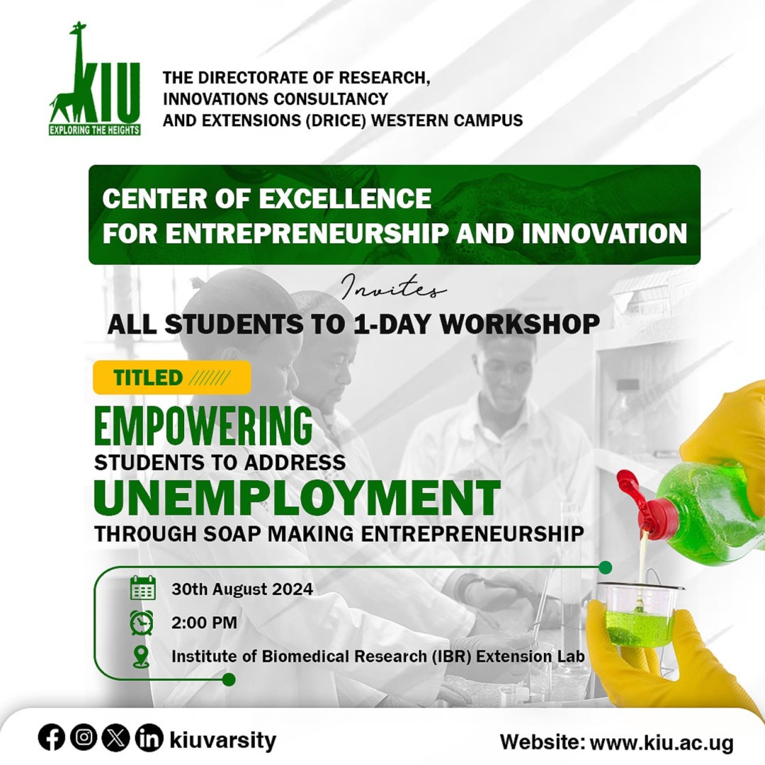 Workshop: Empowering Students to Address Unemployment through Soap-Making Entrepreneurship