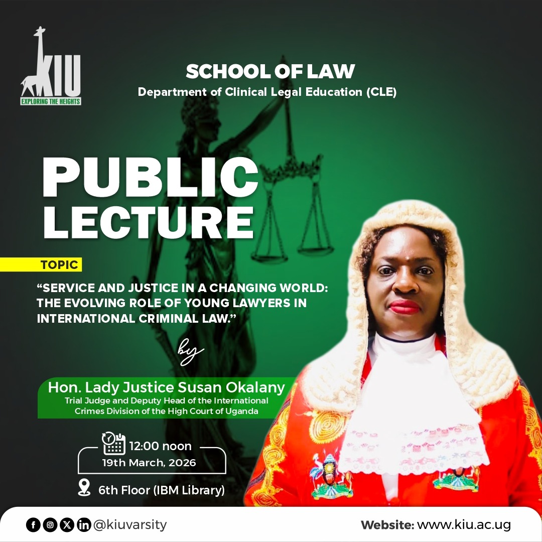 School of Law Public Lecture on Service and Justice in a Changing World: The Evolving Role of Young Lawyers in International Criminal Law