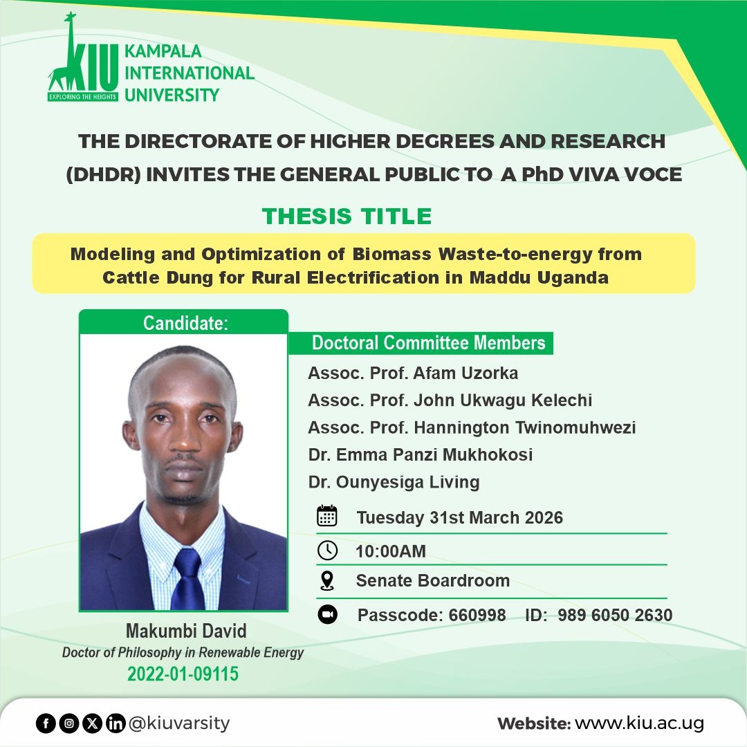 PhD Viva Presentation - Makumbi David