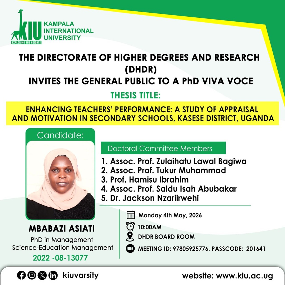 PhD Viva Presentation - Asiati Mbabazi