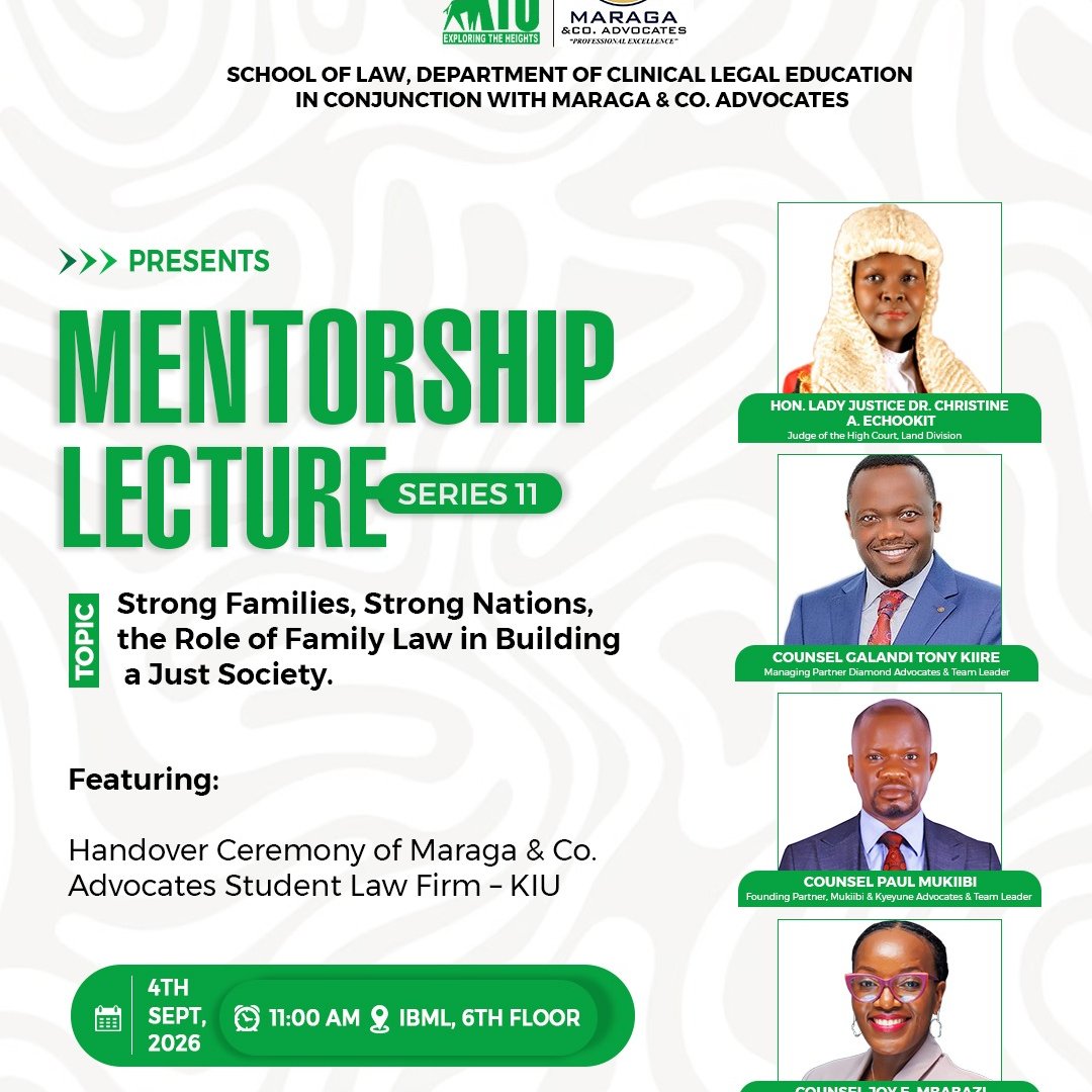 School of Law: Mentorship Lecture Series 11