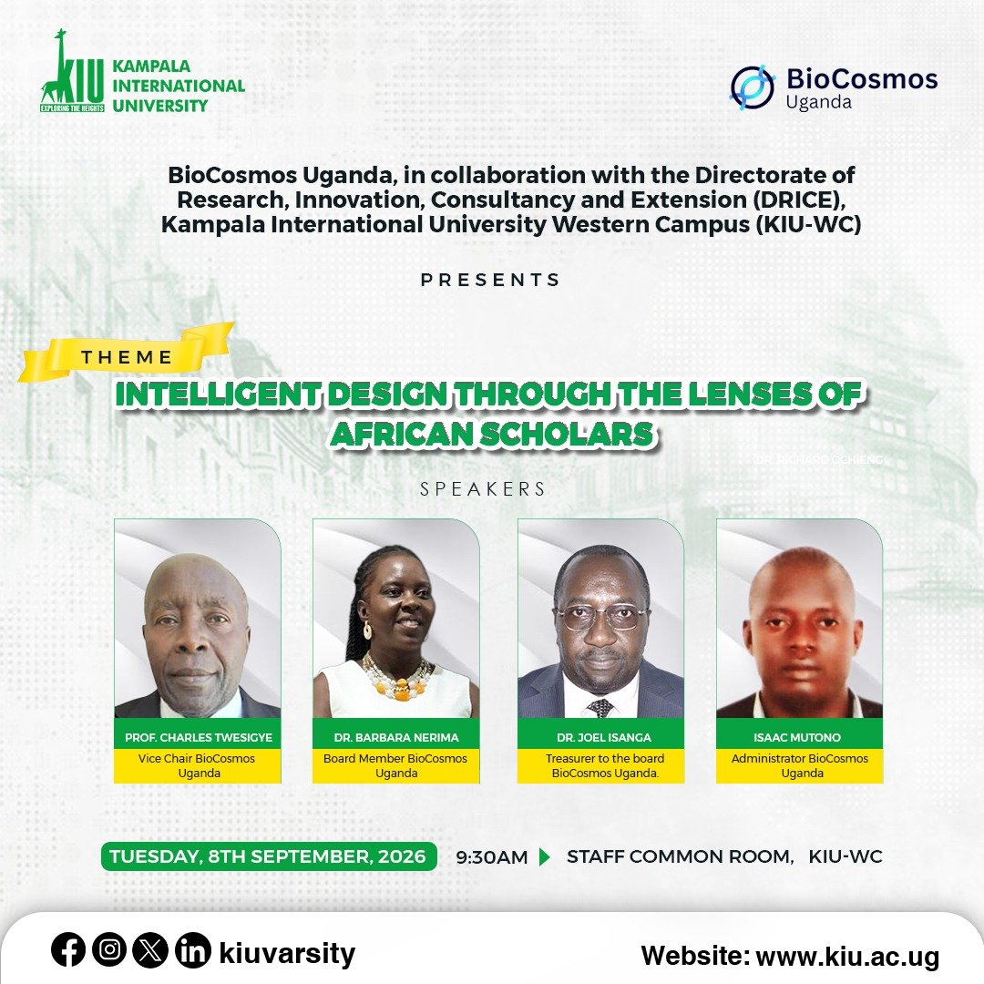 Lecture on “Intelligent Design Through the Lenses of African Scholars