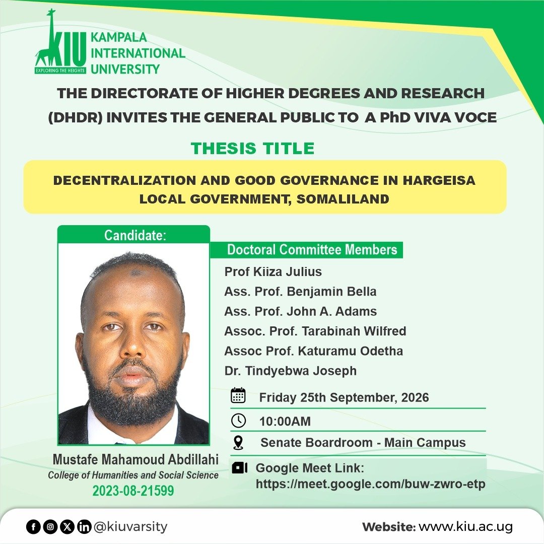 PhD Viva Presentation - Mustafe Mahamoud Abdillahi