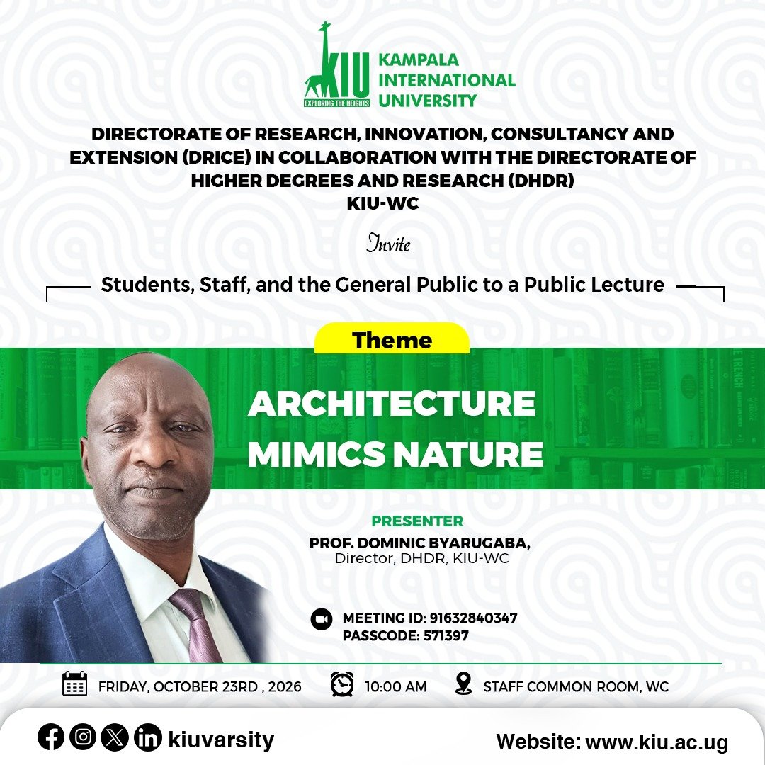 Public Lecture on Architecture Inspired by Nature