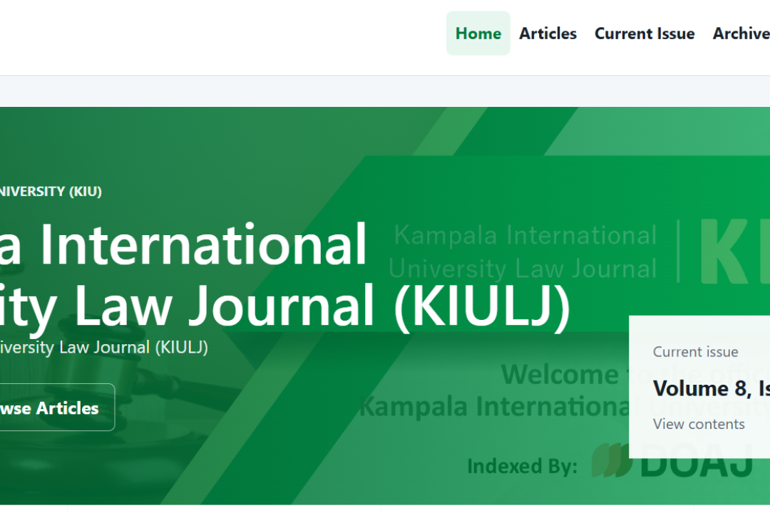 Kampala International University Law Journal Achieves Scopus Indexing